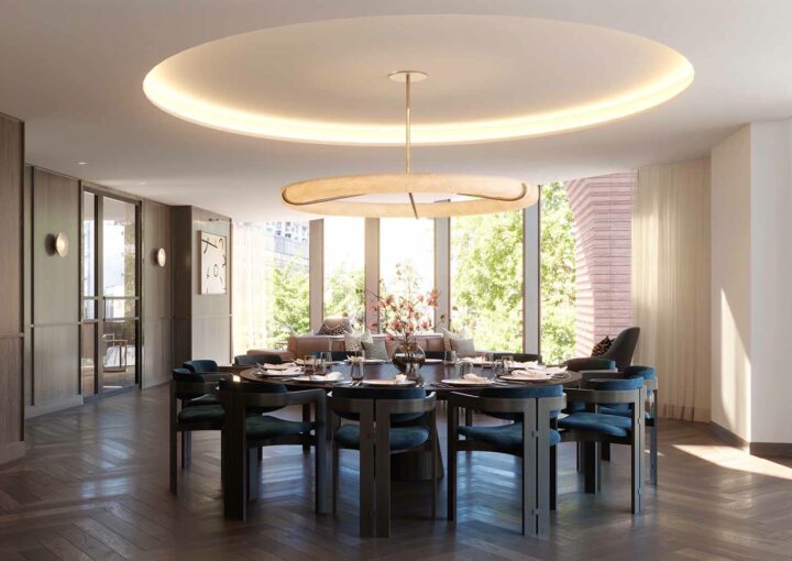 100 Avenue Road özel yemek odası