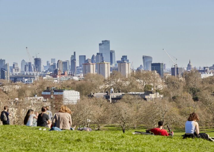 Primrose Hill'den Londra manzarası