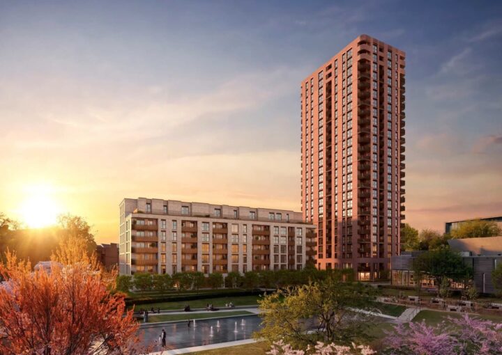 100 Avenue Road kulesi ve peyzajlı çevresi
