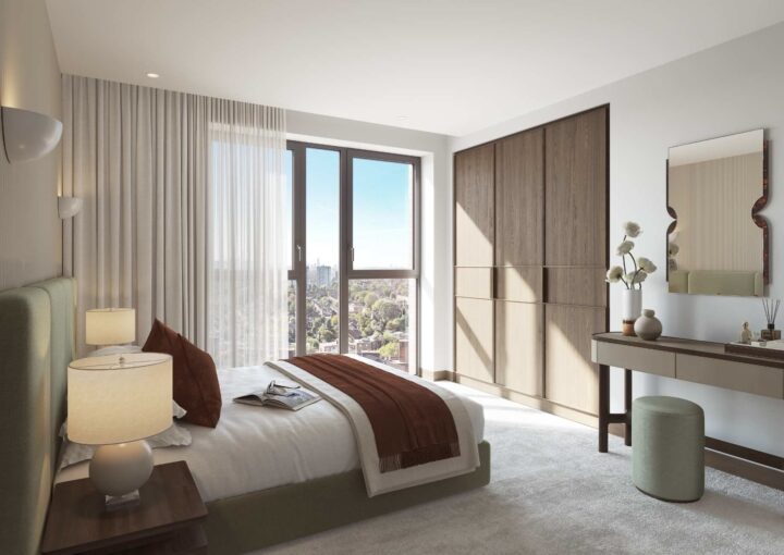 100 Avenue Road yatak odası