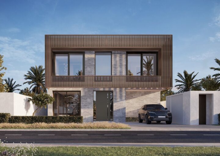 Nawayef East Hill Homes koleksiyonu villa ön cephesi